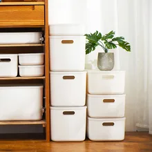 Kunststoff Lagerung Box Schreibtisch Lagerung Boxen Mit Deckel Große Kapazität Lagerung Box Kosmetische Schmuck Finishing Boxen