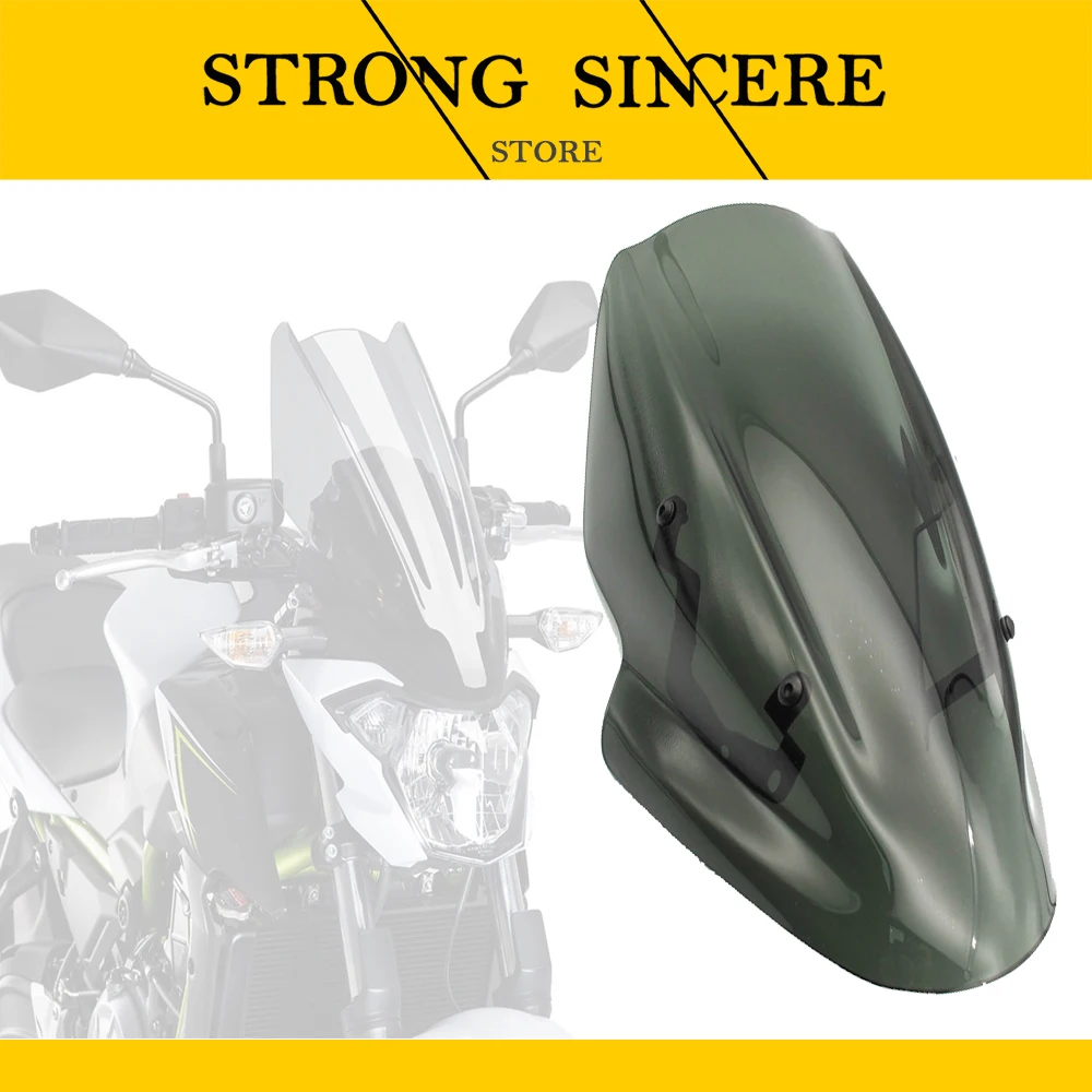 Z650 Windshield WindScreen Visor Viser Motorcycle parts For KAWASAKI Z 650 z650 2017 Black | Автомобили и мотоциклы