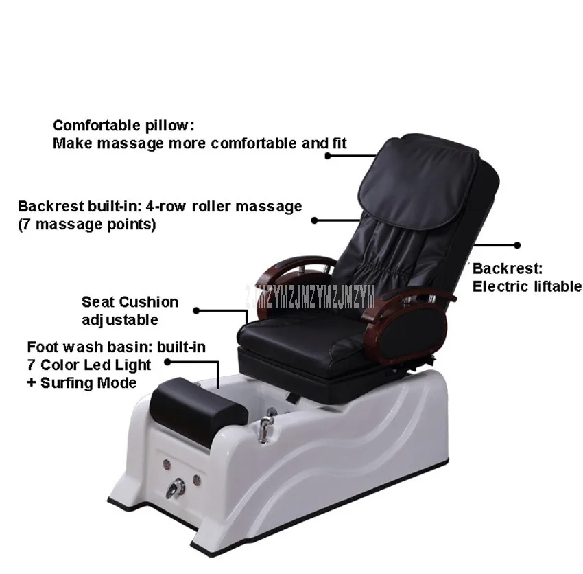 Электрическая ванна для ног стиральная диван стул с функцией массажа мягкая кожа ПВХ гидротерапия ног кресло для отдыха