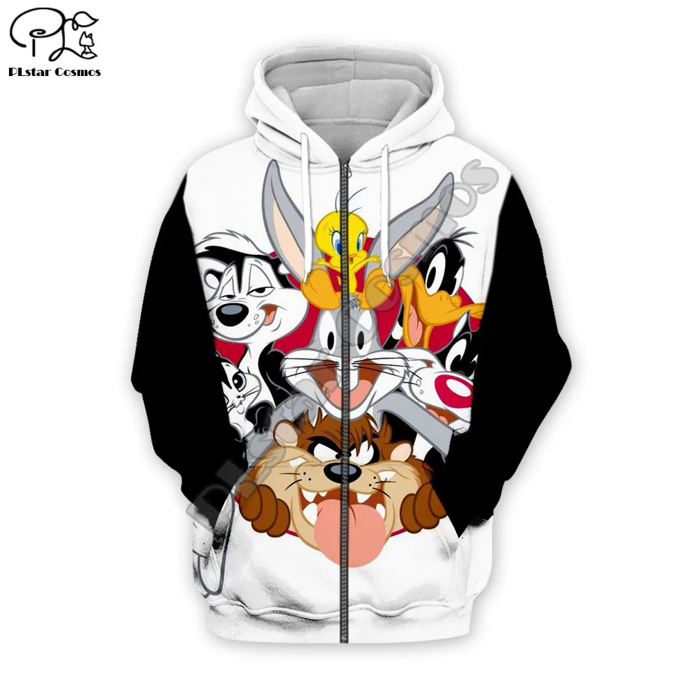 Zip hoodies Ух девушка аниме «Багз Банни» цветной костюм с детскими рисунками, бегом, 3dprint толстовки/толстовка/куртка/Для мужчин Для женщин забавные s10 - Цвет: Zip hoodies