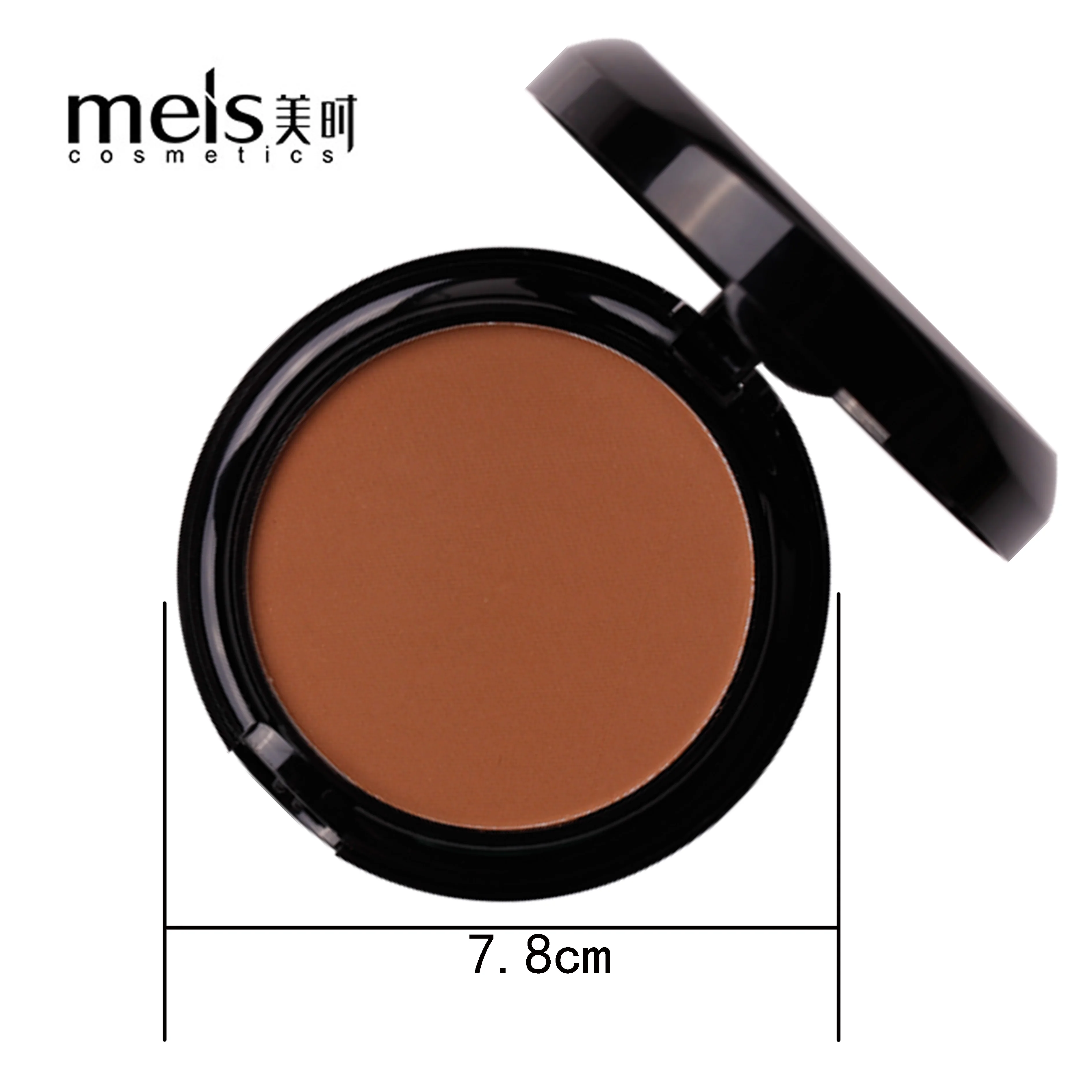 MEIS Natural Face Powder Foundations Mineral Oil-control Brighten Concealer Whitening Make Up Pressed Powder With Puff P024