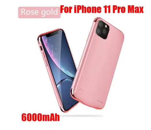 Для iPhone 11 11Pro чехол для аккумулятора 5500/6000 мАч чехол для зарядного устройства чехол для смартфона внешний аккумулятор для Iphone 11 Pro Max чехол для аккумулятора - Цвет: for 11pro Max
