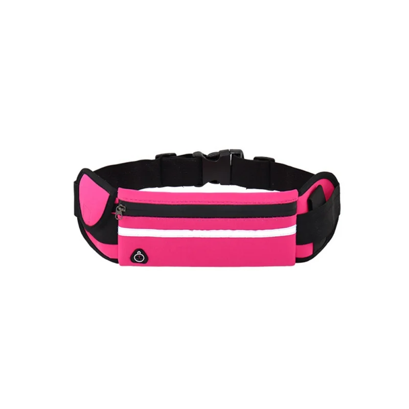 AISPORT Мужская и женская сумка для бега спортивный пакет велосипедная сумка поясная сумка для путешествий на открытом воздухе походная сумка для зала фитнеса - Цвет: Розовый