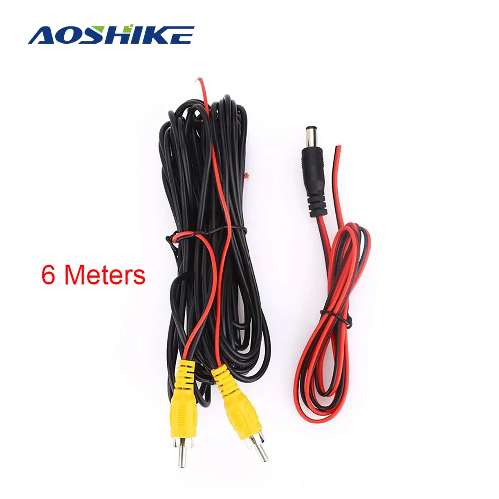 

AOSHIKE RCA 6m Video Cable for Car Rear View Camera Universal 6 Meters Wire for Reverse Camera with Car Multimedia Monitor 2020