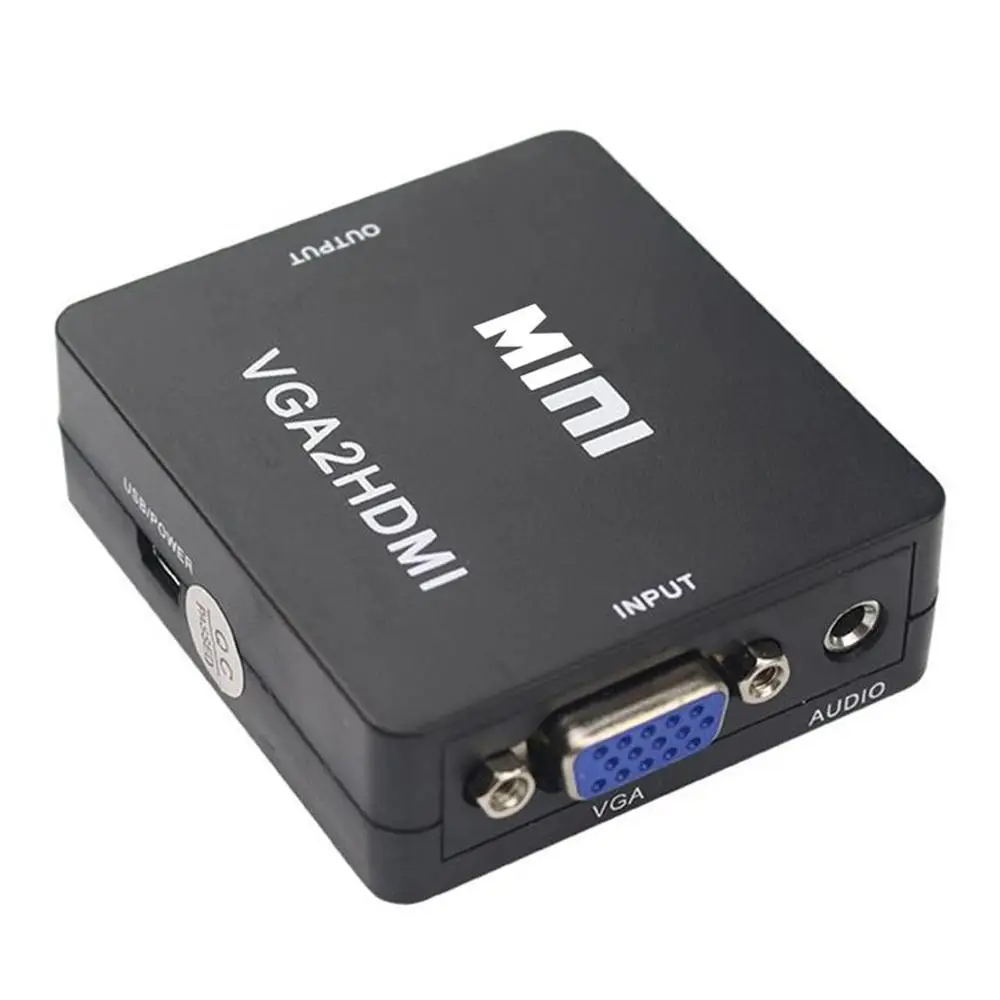 Vga To Hdmi Converter 1080P Hd Adapter Audio Cable For Hdtv Pc Notebook Tv Computer External Accessories