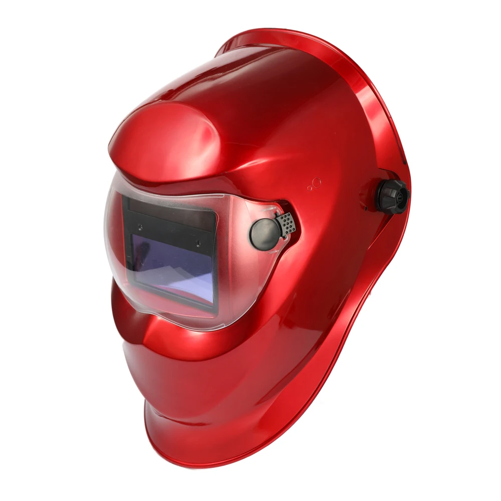 

Solar Energy Automatic Variable Light Welding Mask TIG Spot Welding Helmet Cap with Adjustable Headband Knob Red