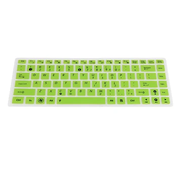 

Removable Silicone Keyboard Cover Skin for ASUS K40 P80 P81 Computer Laptop Green
