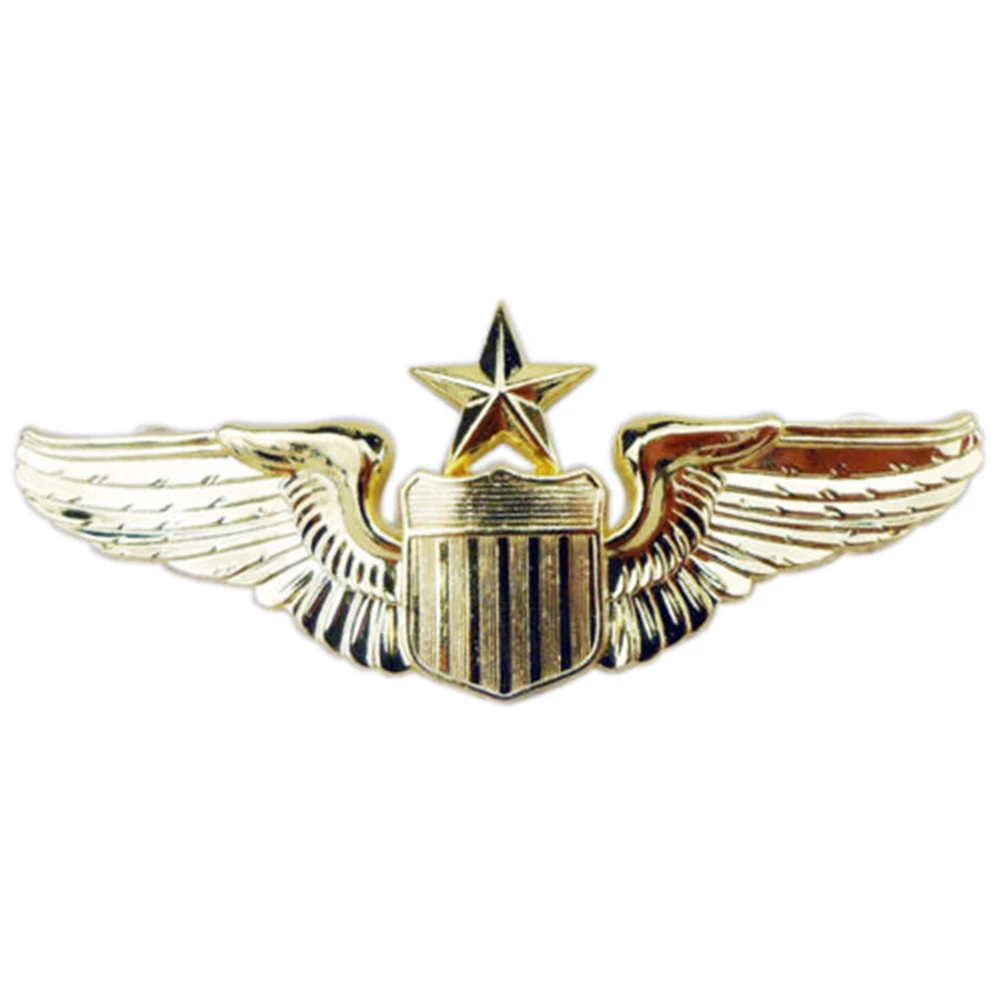 USAF США военно-воздушные силы старший Пилот Авиатор металлические значок крылья