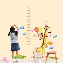 От производителя домашняя мультяшная детская декоративная наклейка для комнаты Обезьяна Жираф Наклейки для измерения роста настенные наклейки s DLX5528