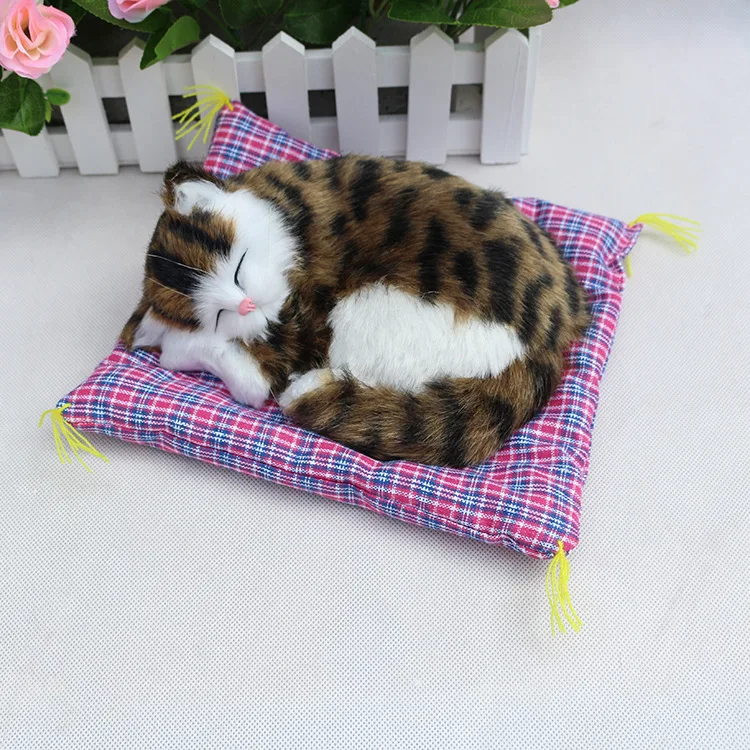 Модель животных украшения милый реалистичный Кот будет звать Nap кошка игрушка от подарка