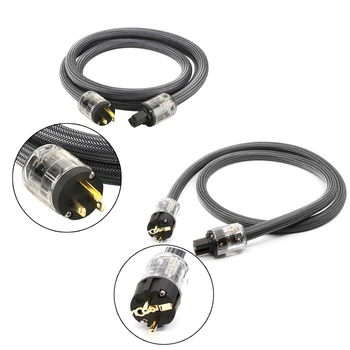 

Hi-End 400 Signature Hifi Audios US/EU Power Cord Pure Copper Cable P-029/P-029E 35EA
