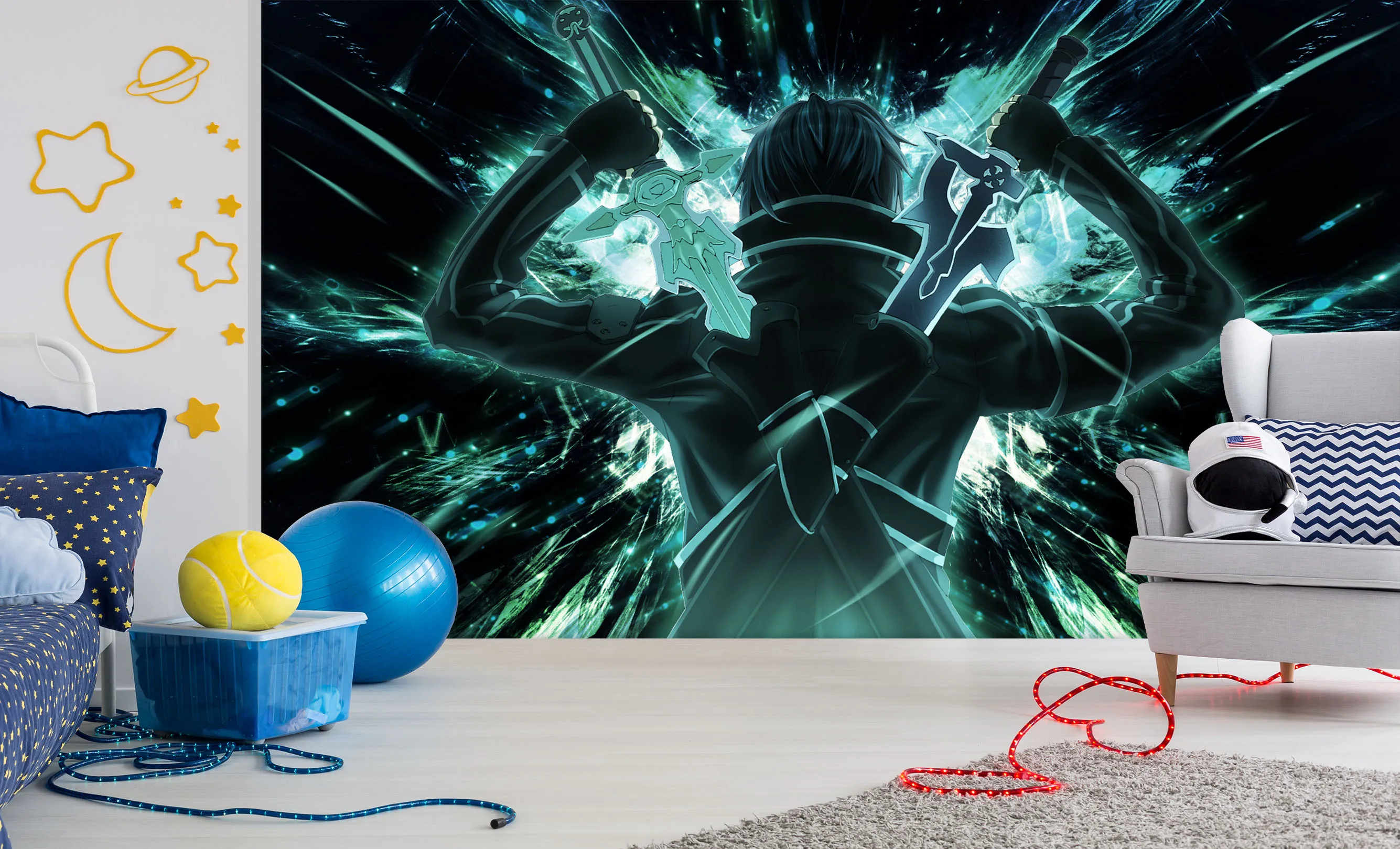 [Самоклеющиеся] 3D меч искусство онлайн 79201933 Япония Аниме настенная бумага настенная печать настенные наклейки