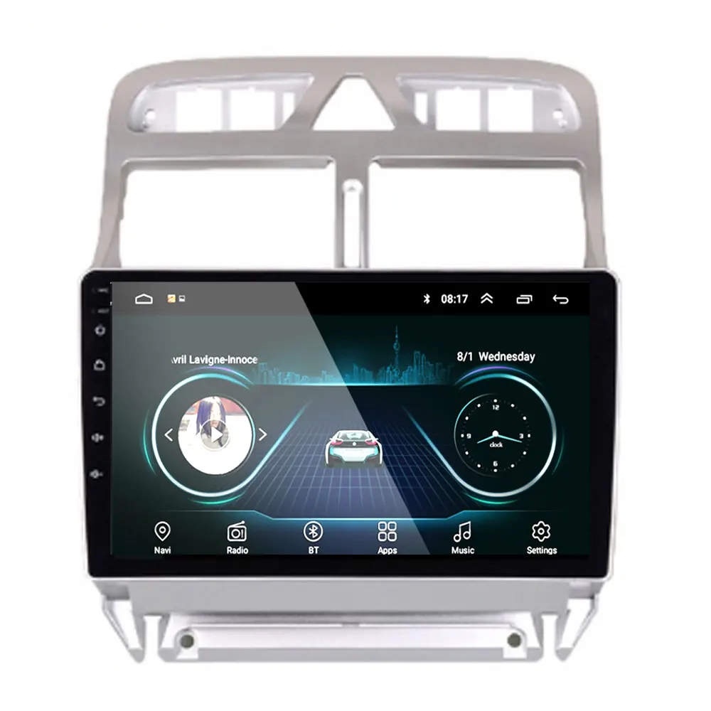 2din Android 8,1 автомобильный DVD мультимедийный плеер peugeot 307 307CC 307SW 2004-2013 автомобильный Радио gps навигация WiFi Bluetooth плеер