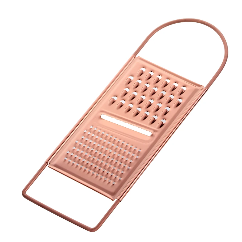 rose gold 1 шт. многоцелевой картофель из нержавеющей стали лимонный огурец ручная резальная машина острый очиститель для овощей и фруктов сыра Терка гаджеты для кухни - Цвет: rose gold