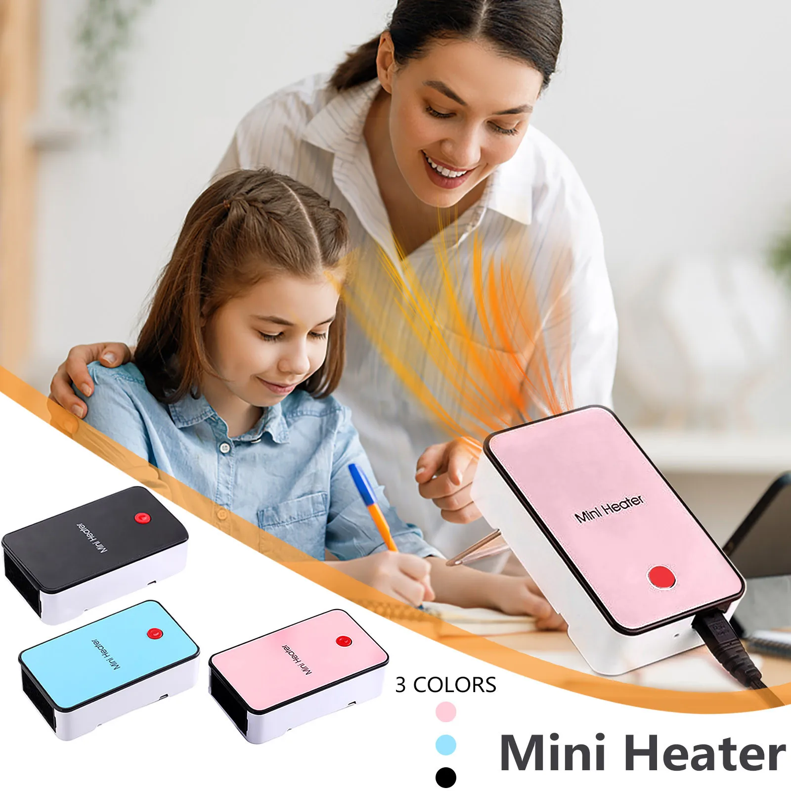 Cartoon Personal Mini Space Heater Fan Portable Electric Home Office Indoor  Use Ceramic Heating Overheat Protection Heating Fast - AliExpress