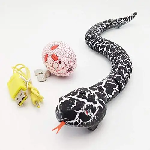 Infrared Remote Control Rattle Snake Toy Simulation Rattlesnake April Fool's DayRechargeable Remote Control Realistic for Kids