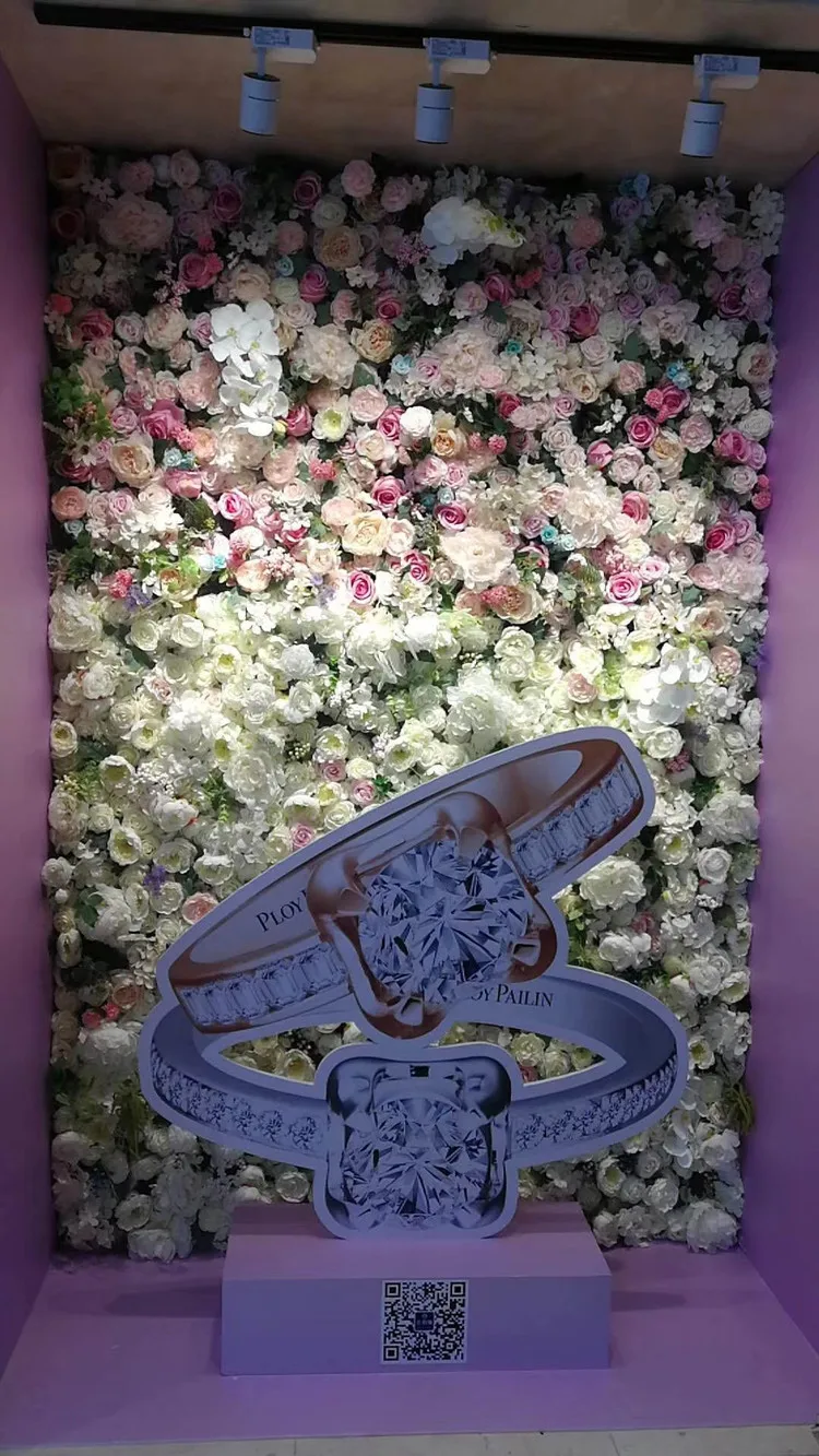 1 м* 1 м HI-Q свадебный фон Декор окна искусственный цветок настенный Шелковый цветок Роза Пион Гортензия тюльпан имитация растений цветок стены DIY