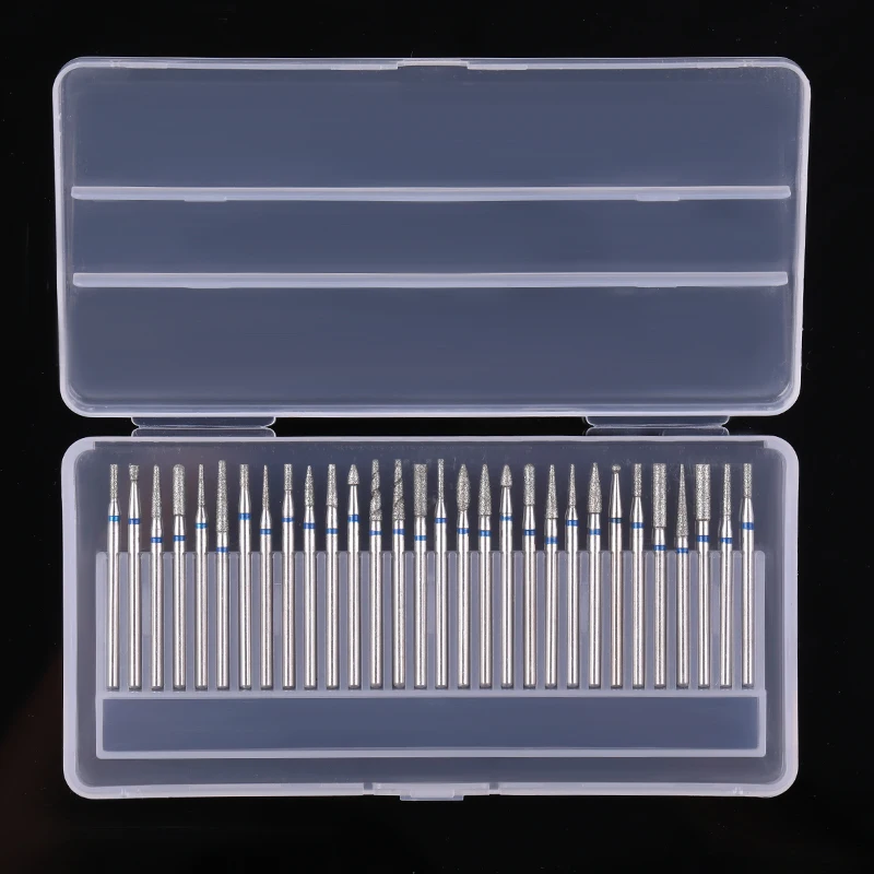  30 Pcs/Kit Multi Size Nail Drill Bits Set Electric Machine For Gel Polish Sanding Grinding Replacem