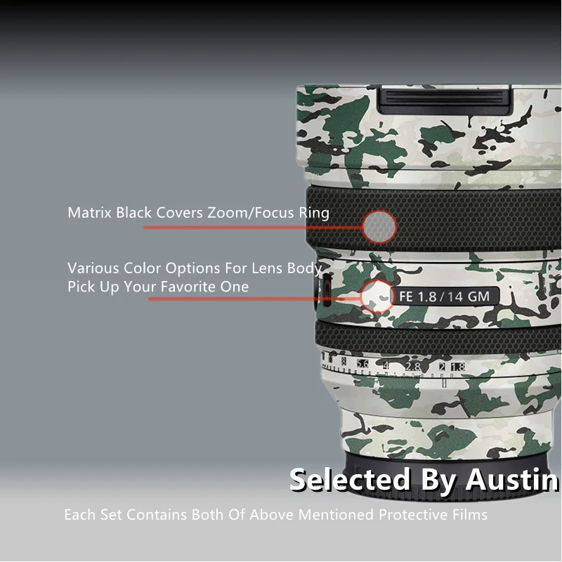 

SEL14F18GM Lens Skin For SONY FE14 1.8GM Lens Guard Wrap Film Decal Protector Anti-scratch Coat Cover Case