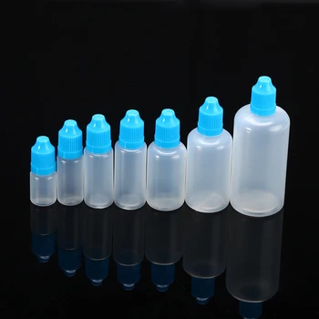 

5/10/15/20/30/50/100ml Plastic Empty Squeezable Dropper Bottles Eye Liquid Dropper Makeup Tattoo Drop Travel Refillable Bottles