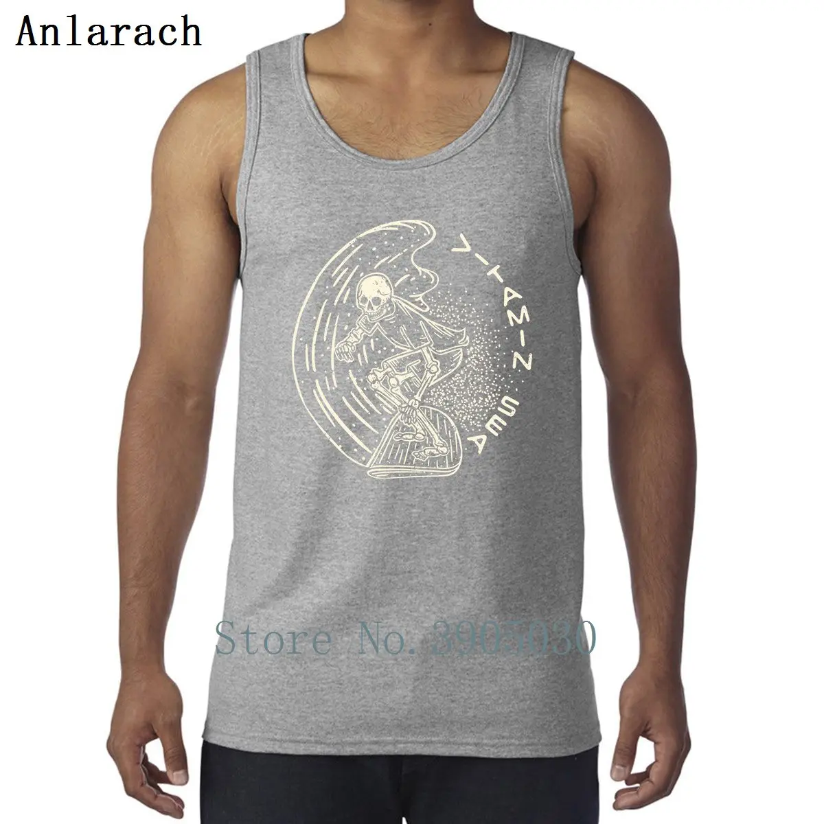 Витамин морской жилет европейский размер тренировки Настроить новейшие Майки Топы для мужчин досуг свободные Crazy лето