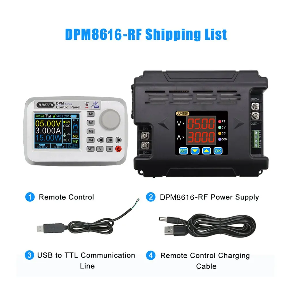 

DPM8616-RF Communication Power Supply Buck Voltage Remote Digital Control Constant Voltage Current DC-DC Step-down 60V 8A