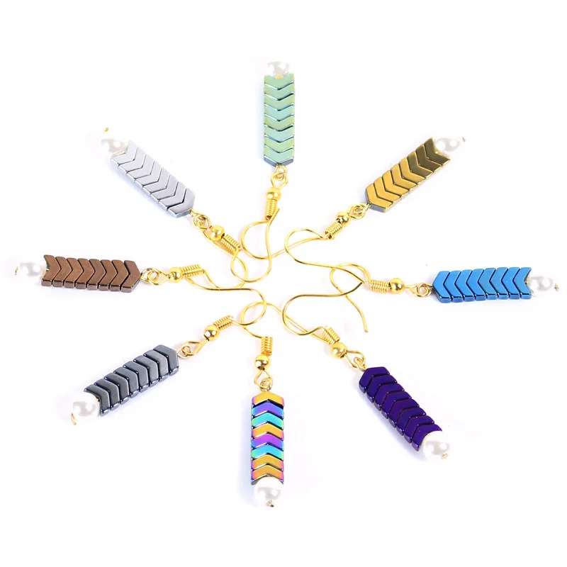 

1Pcs 4.5x1.9cm Hematite Earring Jewelry Findings Fashion Earrings Clasps Hooks Fittings DIY Jewelry Making Accessories Hooks