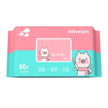 

Adult and Children Wet Wipes 80 per pack-Gentle disposable adult and baby wipes Safe and hypoallergenic toddler wipes