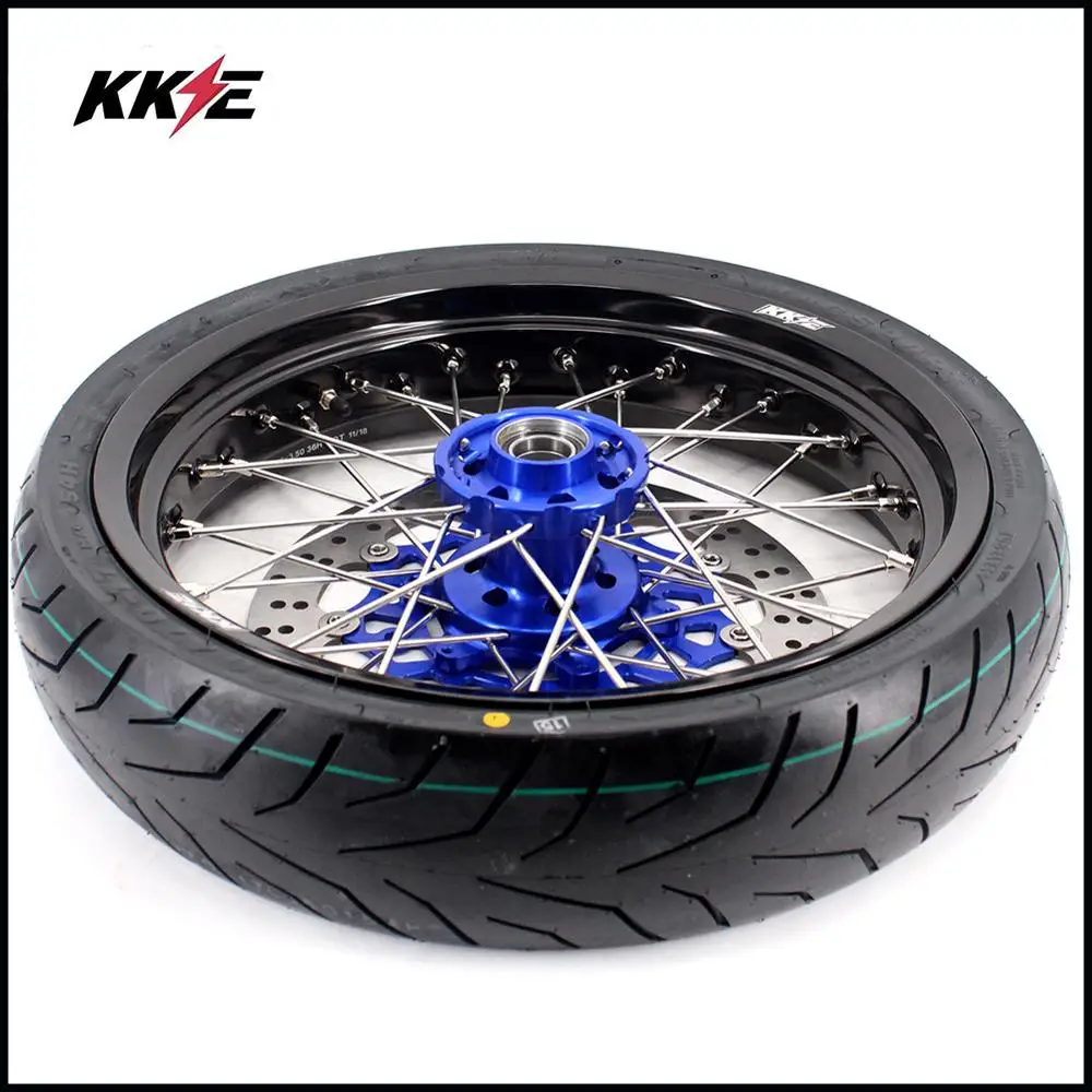 3 5/4 25 Spoked Super moto Wheels CST обод шины Набор для HUSABERG FE FC 250 350 450 501 2004 2014 Supermotard диски
