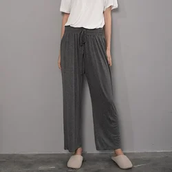 Summer Loose Drooping Straight Pajama Pants for Women Spring and Autumn Home Wear plus size pants  lounge wear