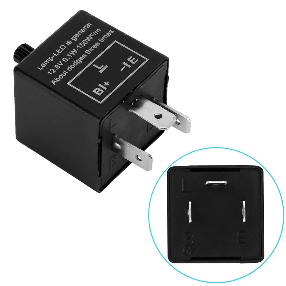 3 Pin Flasher Relay Electronic 12V LED Car Flasher Relays Flash Fix Blinker Indicator Speed Adjustable 0.1W-150W For Motorcycles 3 Pin Flasher Relay Electronic 12V LED Car Flasher Relays Flash Fix Blinker Indicator Speed Adjustable 0.1W-150W For Motorcycles