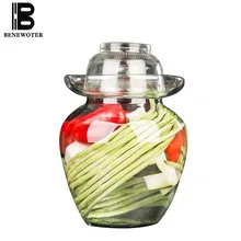 Прозрачные стеклянные банки для солений, ночные пятна, маринованный овощ, капуста, герметичный контейнер, бытовые закрытые бутылки для хранения продуктов