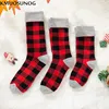 Family Matching Socks Fashion Casual Plaid Christmas Socks For Mother Daughter Son For 0-3Y Combed Cotton Mommy and me clothes ► Photo 2/6