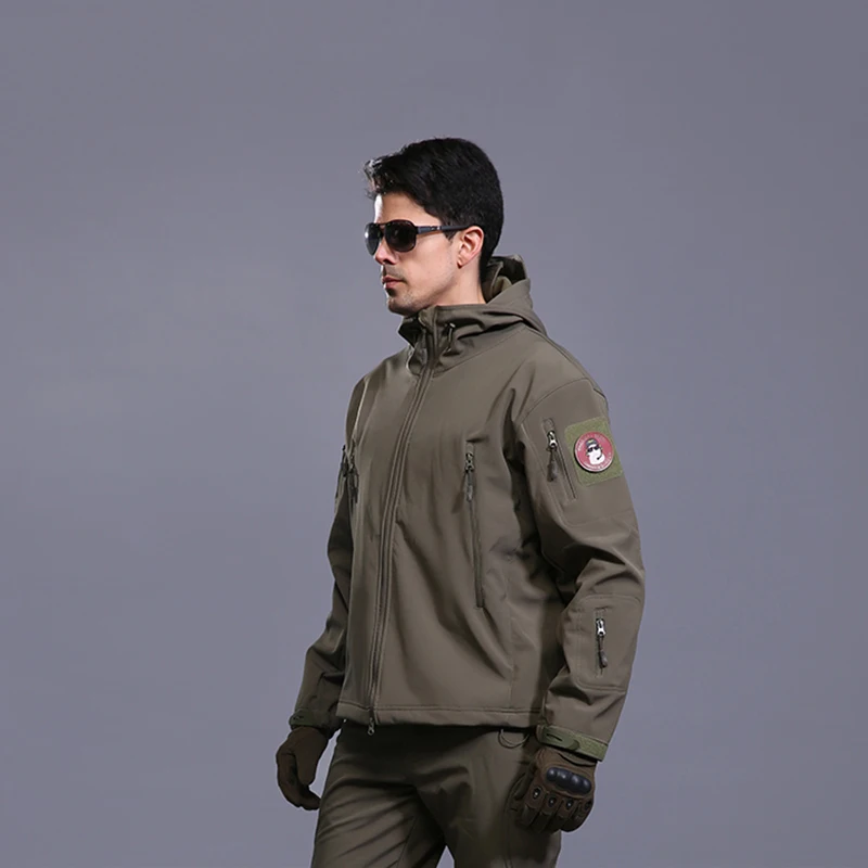 New Military Tactical Coat Outdoor Winter Soft Shell Hiking Jacket Men Army Sportswear Thermal Hunt Hiking Sport Jackets