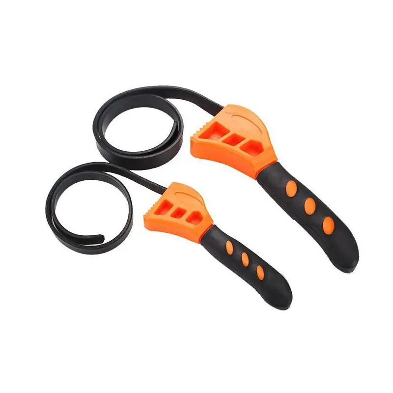 

Belt Wrench Strap Spanner Tool Rubber Belt Wrench Tool Oil Filter Automotive Tools Non-Slip Adjustable Multi-Function