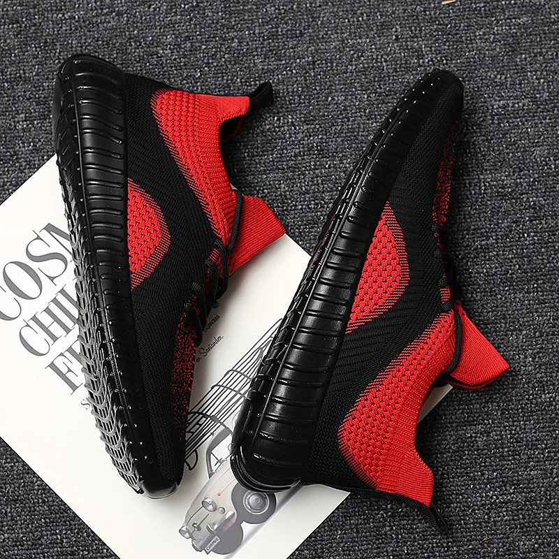 

ORVAB Fashion Men's Casual Flats Brand Comfortable Outdoor Trend Lightweight Non-slip Walking Shoes Autumn Breathable Low Shoes