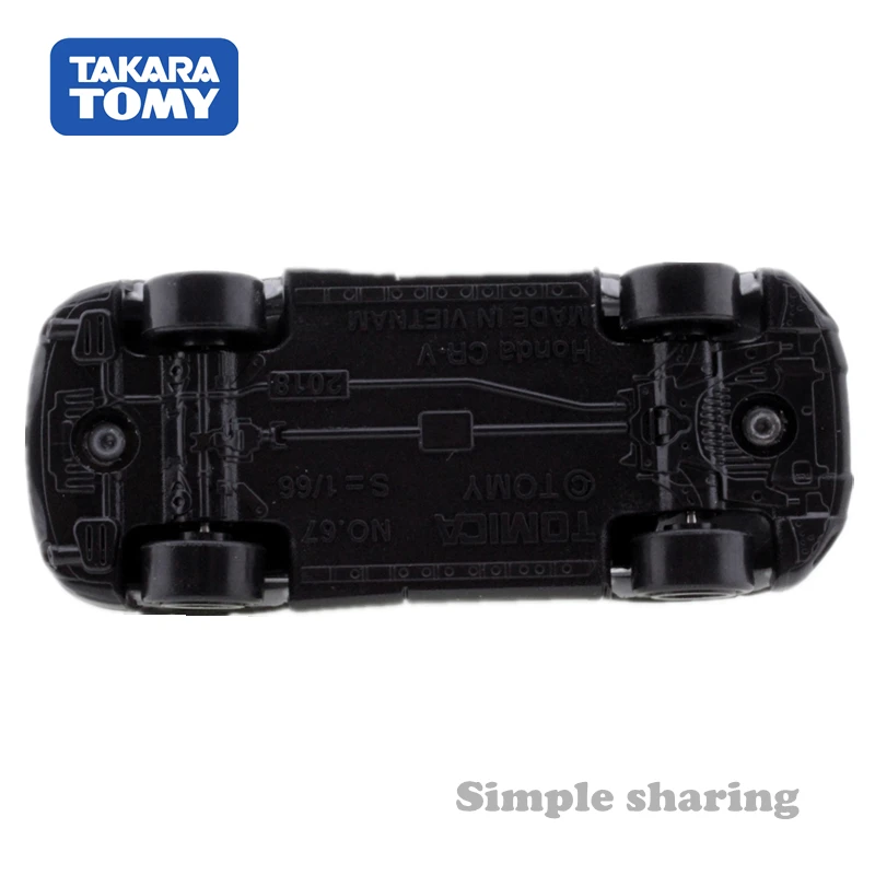 TAKARA TOMY TOMICA Honda Crv Car 1/66 No.67 Популярные миниатюрные детские игрушки для детей