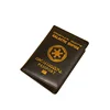 New Logo Galactic Empire Passport Cover Black Pu Leather Covers for Passports Travel Wallet Document Organizer Passport Holder ► Photo 2/6