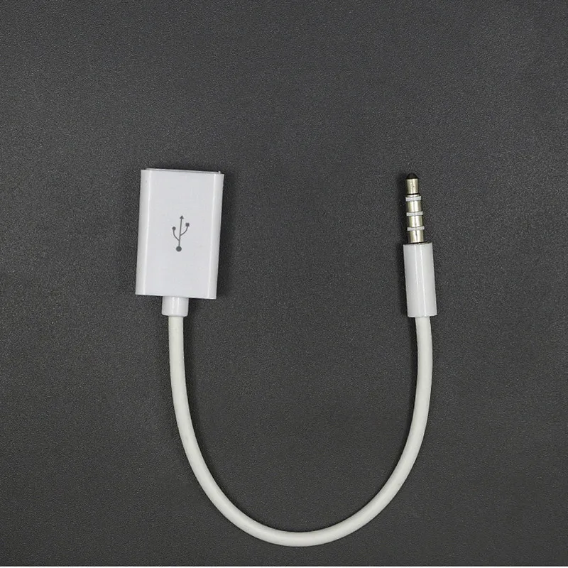 Автомобильный MP3 3 5 мм штекер AUX аудио разъем USB 2 0 Женский конвертер кабель для