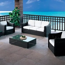 Высококачественные гостиничные квартиры уличная мебель кожаный диван набор