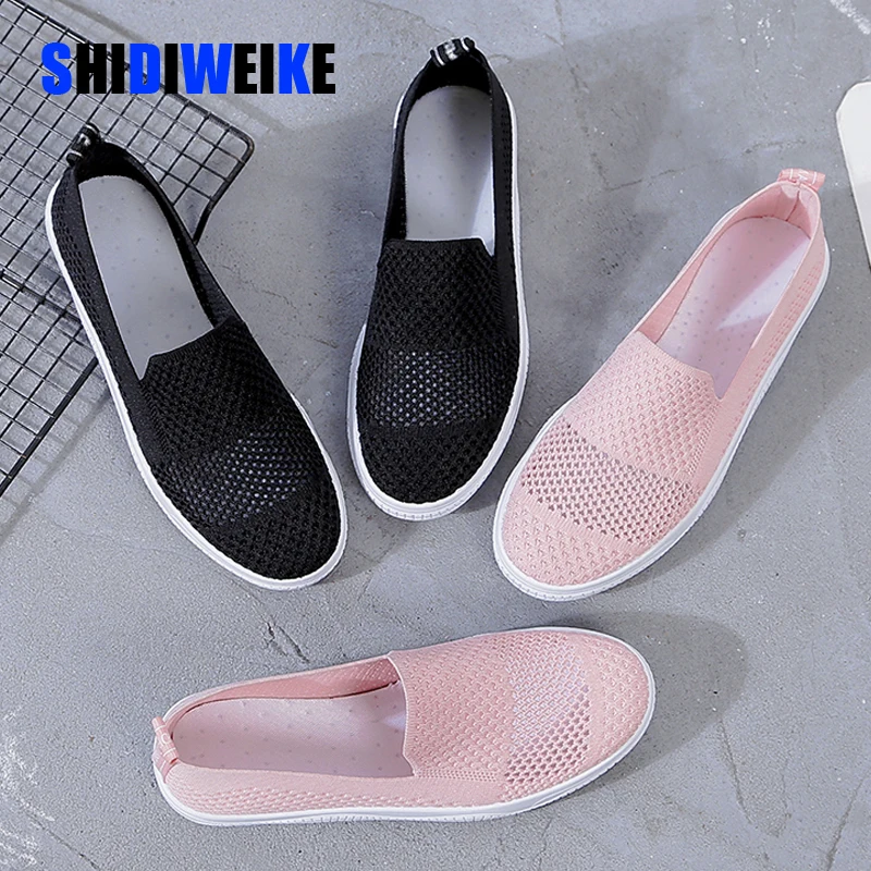 Новинка 2020 летние дышащие женские туфли на плоской подошве повседневные