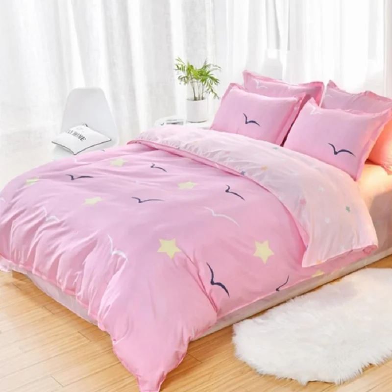 

NTLN 02 Ultratex Home Textile Printed Multi Color Multi Sizes Comfortable Brushed Suede Bedding Sets Duvet Cover Bed Sheet