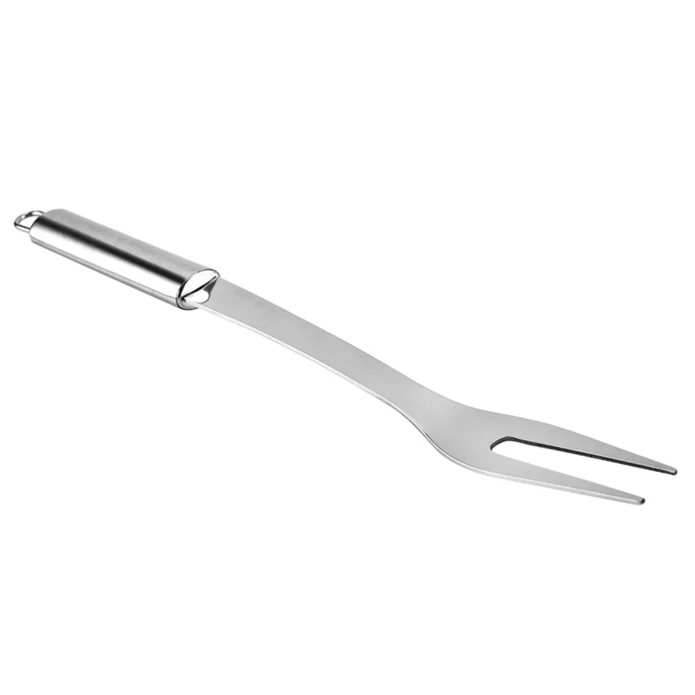 Barbecue Skewers Barbecue Tools Forks Meat Steel Stainless Bbq Serving Grill Roasting Grilling Barbecue Carving Cooking Fruit Clamp Sticks Steak Picnic