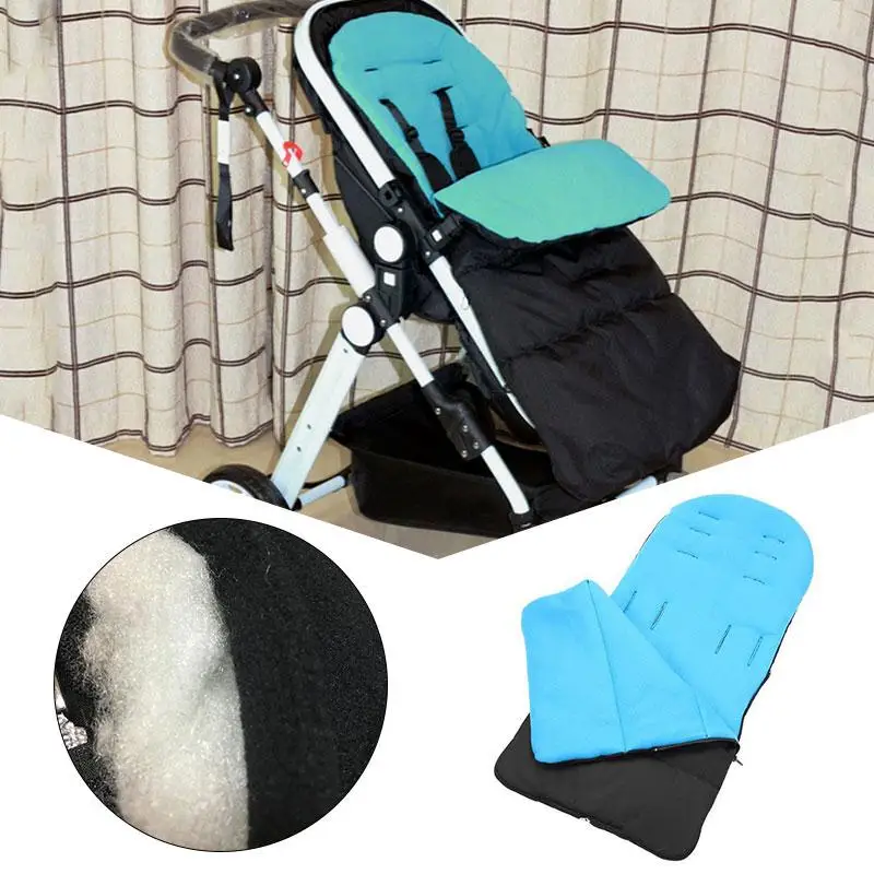 Baby Strollers cheap Winter Windproof Babies Infant Sleeping Bag Cold-proof Stroller Carriage Mat Foot Cover baby stroller accessories products