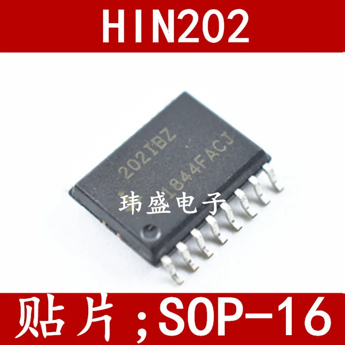 

Freeshipping 10PCS/LOT 202EIBZ HIN202EIBZ-T SOP-16 HIN202IBZ HIN202ECBZ