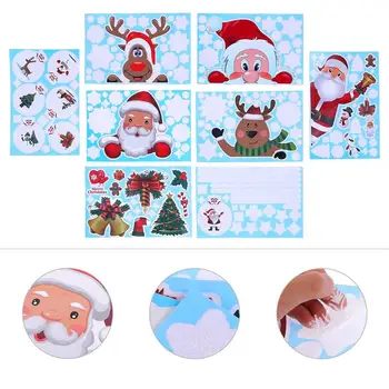 

8pcs Delicate Interesting Beautiful Creative Exquisite Wall Sticker Window Sticker Wall Decal for Party Banquet Festival