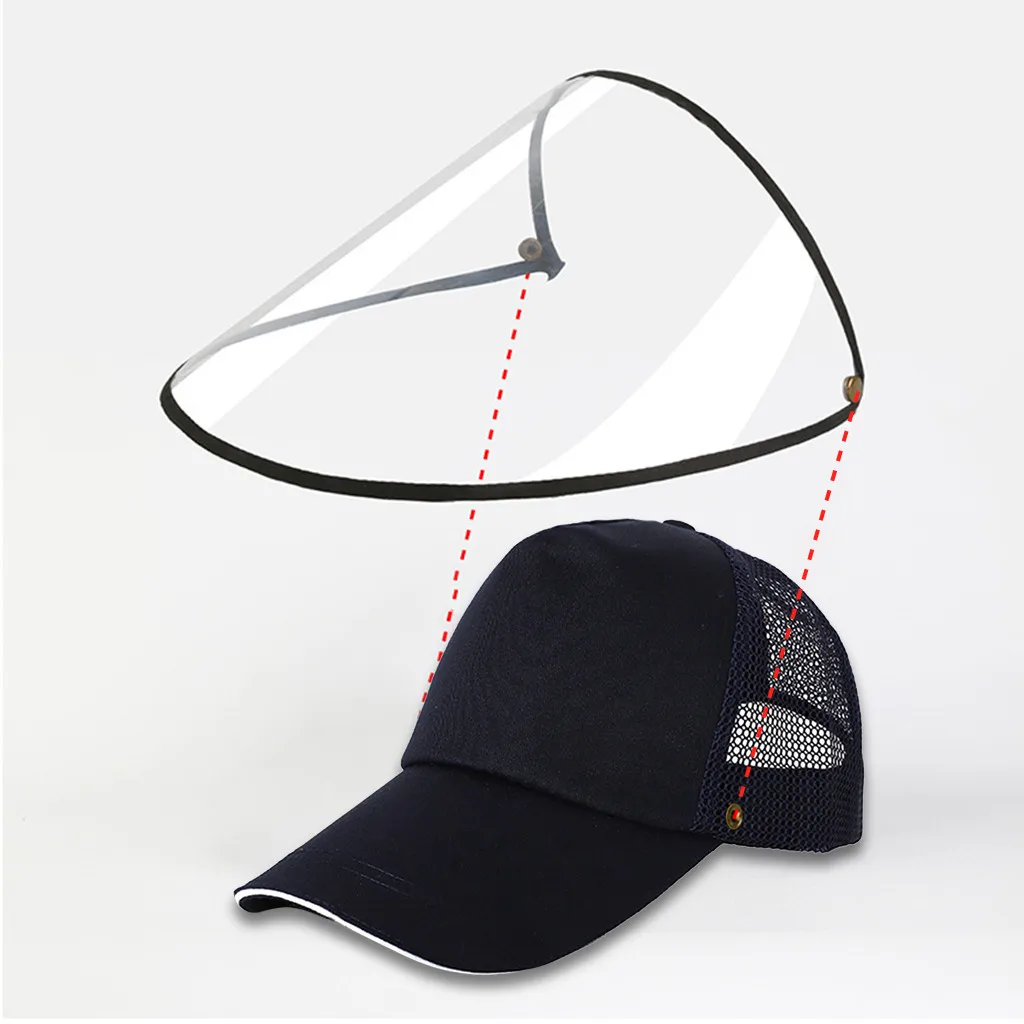 Peaked Visors Hat Dustproof Cover Baseball Cap Adjustable Transparent Protective Mask Dropshipping | Аксессуары для одежды