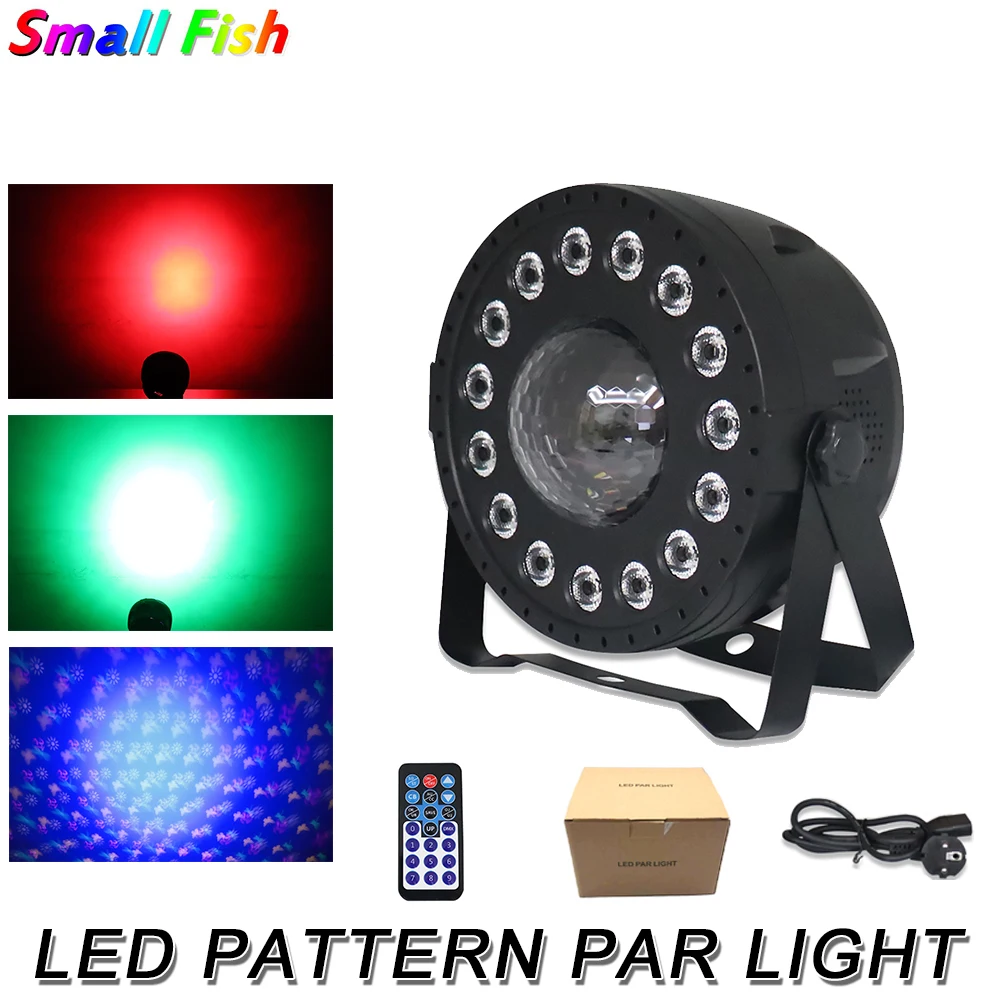 

30W High Power LED PATTERN MAGIC BALL PAR LIGHT 15Pcs RGB 3IN1 DJ Light Pattern Dyeing 2IN1 Disco Light DMX Mini Stage Light