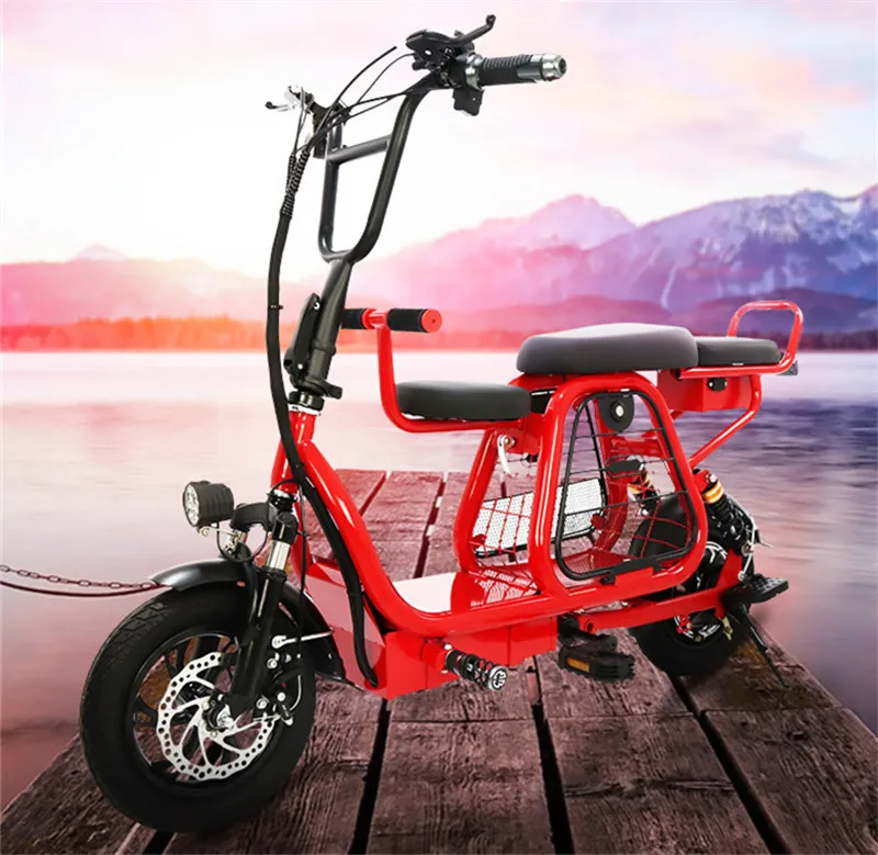 12-дюймовый складной электрический велосипед Байк, способный преодолевать Броды с корзина для домашних животных СЪЕМНЫЙ Батарея ребенка Велосипедное Сиденье