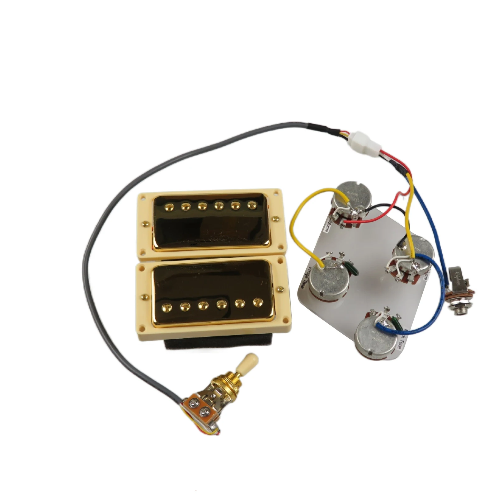 Set Pickup Humbucker Sigillato Oro Per Chitarre Gibson Les Paul, Ricambio Ideale Con Uscita Migliorata E Suono Classico Caldo - Foto 4
